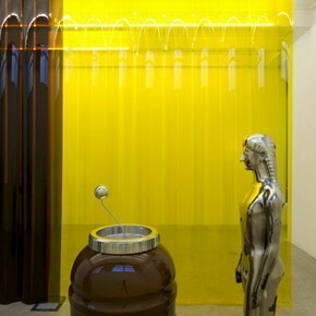 Steven Claydon, Grid & Spike, Installation view Massimo De Carlo, Milano, 2013, Photo by Roberto Marossi, Courtesy Massimo De Carlo, Milano/London