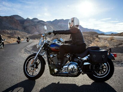 Non c’era modo migliore di fare una esperienza così entusiasmante che a bordo di una moto leggendaria come la sua Harley Davidson