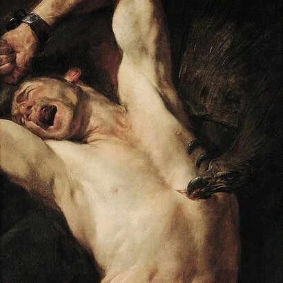 Prometheus by Gioacchino Assereto (1649)