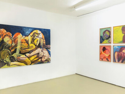 Verschiedene künstler, Artists in residence 2025, ausstellungsansicht. Mit freundlicher genehmigung der Galerie Krinzinger