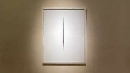 Lucio Fontana, Spacial concept, 1964. Courtesy of Fondazione Magnani Rocca/Lucio Fontana Foundation