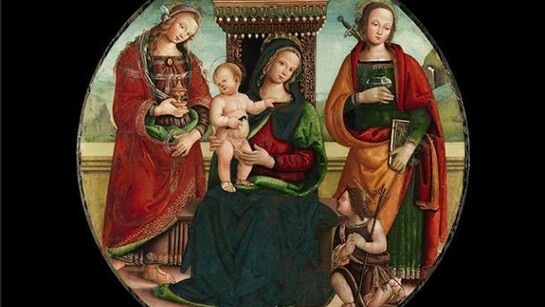 Maestro del Tondo di Cortona (1450-1490), The Virgin with Child and Saints, Photo © National Gallery of Ireland