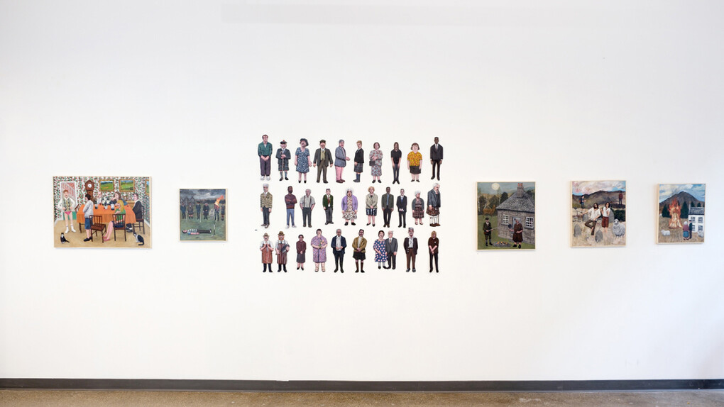 Craigie Harper, In last place, exhibition view. Courtesy of Court Tree Collective