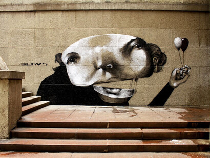 Grafite de Claudio Ethos em São Paulo