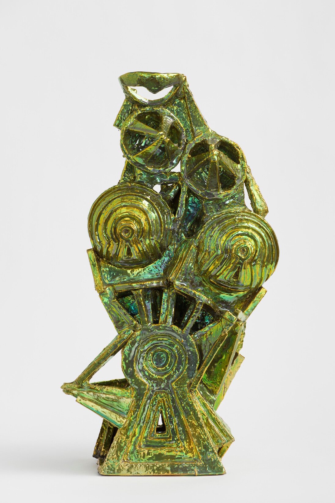 Julia Kunin, Woman at Keyhole, 2014, Ceramic, 20 1/2 x 11 1/2 x 6 1/2 inches