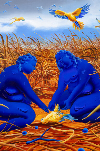 Hyegyeong Choi, Chasing birds (detail), 2026. Courtesy of Harper’s