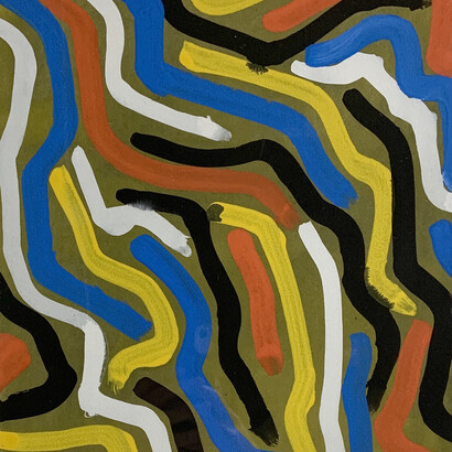 Sol Lewitt Untitled
Gouache on paper
Signed in pencil, lower right corner 15 x 11 inches
1997