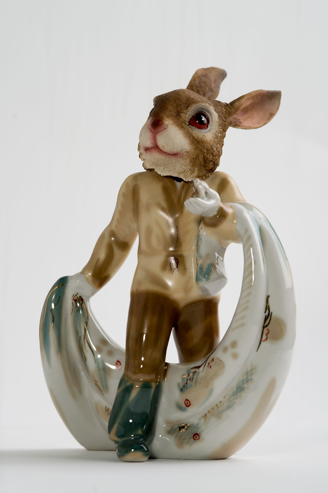 Volkan Aslan, There's a full moon  (2014)
Found porcelain and ceramics statuettes, 23 x 16 x 10 cm. Courtesy the Artist; and Pi Artworks London