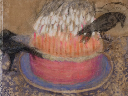 Lorie Hamermesh, Black bird (detail), 2025. Courtesy of Gallery Naga