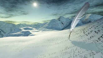 Escribir sobre la nieve