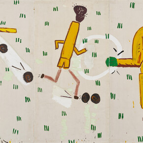 Rose Wylie, Yellow strip, 2006. Courtesy of Zentrum Paul Klee