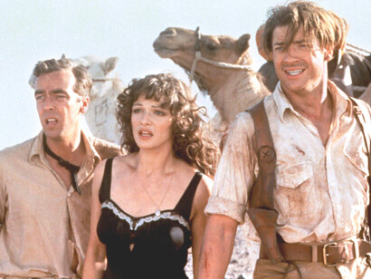 John Hannah, Rachel Weisz y Brendan Fraser en la película 'La Momia' (1999)
