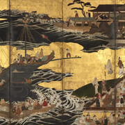 Arrival of the "Southern barbarians" (detail), Japan, Momoyama period, c. 1600. Courtesy of Cleveland Museum of Art