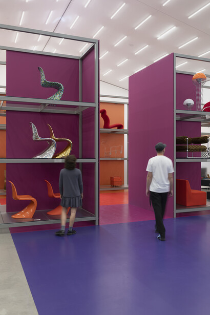 Verner Panton, Form, colour, space, exhibition view. Courtesy of Vitra Design Museum