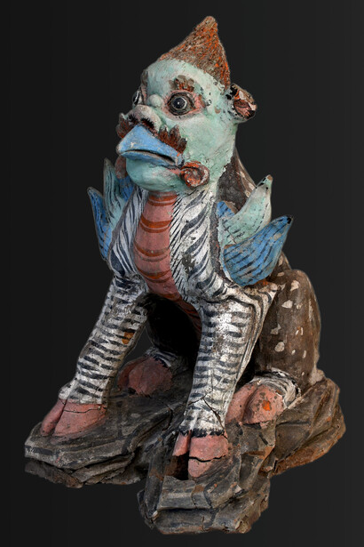 Mythical creature, Mongolia, Second Turkic Khaganate, 683–734. Avec l'aimable autorisation du Musée Rietberg