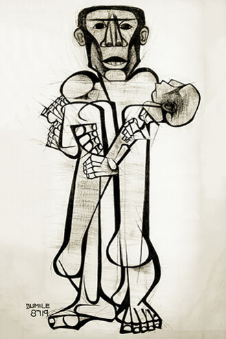 Dumile Feni, Hector Pieterson (detalle), 1987. Cortesía del Museo Nacional Centro de Arte Reina Sofía