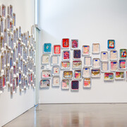 Thomas Lanigan-Schmidt, Catalina Schliebener Muñoz, and Gladys Nilsson, Alive and kicking, exhibition view. Courtesy of the Colby College Museum of Art