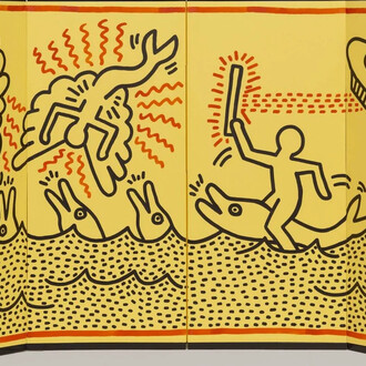 Keith Haring, Untitled (detail), 1983. Courtesy of Crystal Bridges Museum 