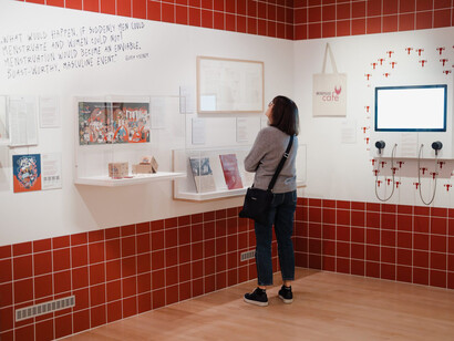 Et leeft. The exhibition on menstruation, exhibition view. Courtesy of Lëtzebuerg City Museum