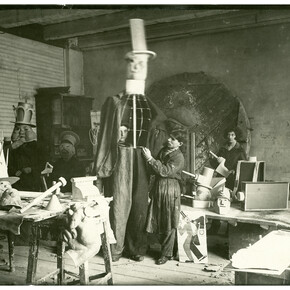 Photograph of rehearsals of The Bolt, 1931, Courtesy of GRAD and St Petersburg State Museum of Theatre and Music 