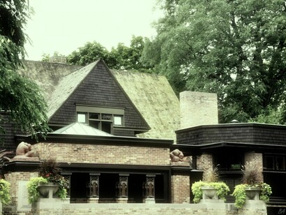 Casa-estudio de Frank Lloyd Wright en Oak Park: vista exterior