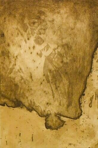 Trilogía de tierra (detalle), 1964, grabado en metal sobre papel