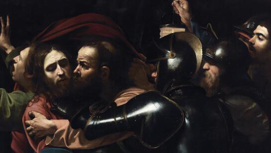 The Taking of Christ by Michelangelo Merisi da Caravaggio (Detail). On indefinite loan to the National Gallery of Ireland from the Jesuit Community, Leeson St., Dublin who acknowledge the kind generosity of the late Dr Marie Lea-Wilson. Photo © The National Gallery of Ireland, Dublin.