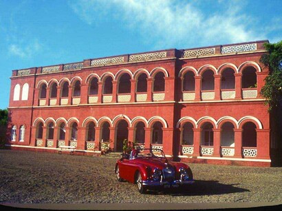 Riverside and Orchard Palace, Gondal, Gujarat, India