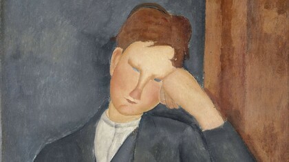 Amedeo Modigliani, Il giovane apprendista, particolare
