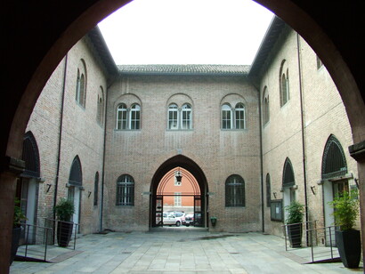 Cortile interno del municipio di Fidenza