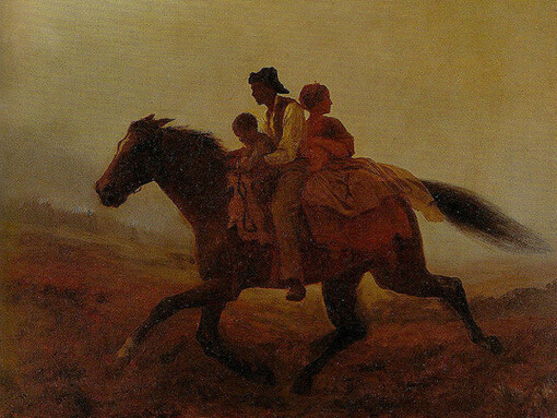 «Una carrera por la libertad - Los esclavos fugitivos», Eastman Johnson (1824-1906)