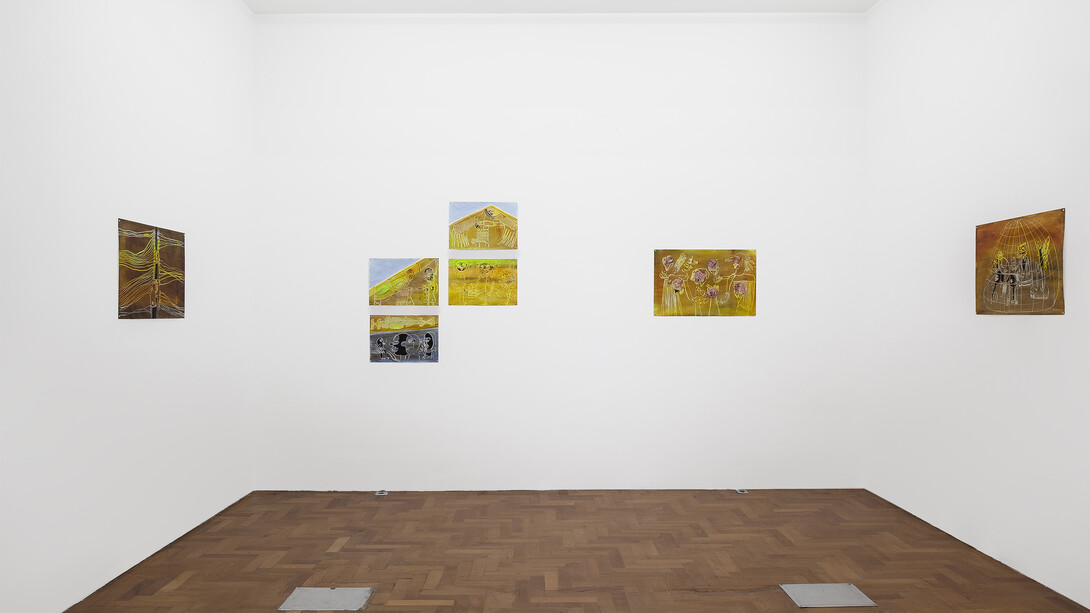 Carla Grunauer, Lumbres, vista de exhibición. Cortesía de Galería Piedras