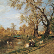 Tina Blau, Frühling im Prater, 1882. Mit freundlicher Genehmigung des Unteren Belvedere