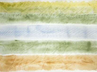 Watercolor, engraving on paper, cm 100x70, 2013