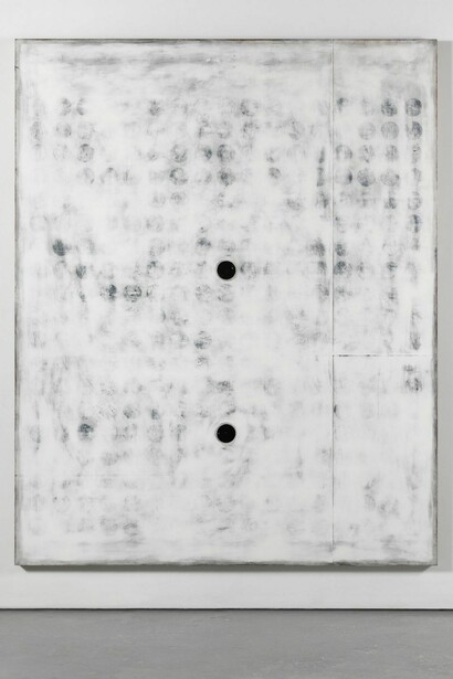 Davide Balliano (b.1983), Untitled, 2016, Plaster, gesso & lacquer on wood, 80 x 64 inches
203.2 x 162.6 cm. Inv# 10178