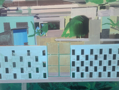 Hurvin Anderson, Passenger opportunity. Courtesy of Pérez Art Museum Miami