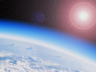 La capa de ozono de la Tierra vista desde el espacio