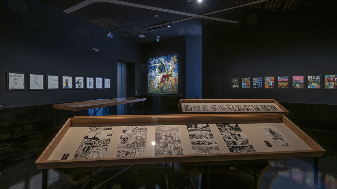 Andrea Pazienza, Non sempre si muore, veduta della mostra. Cortesia di Maxxi