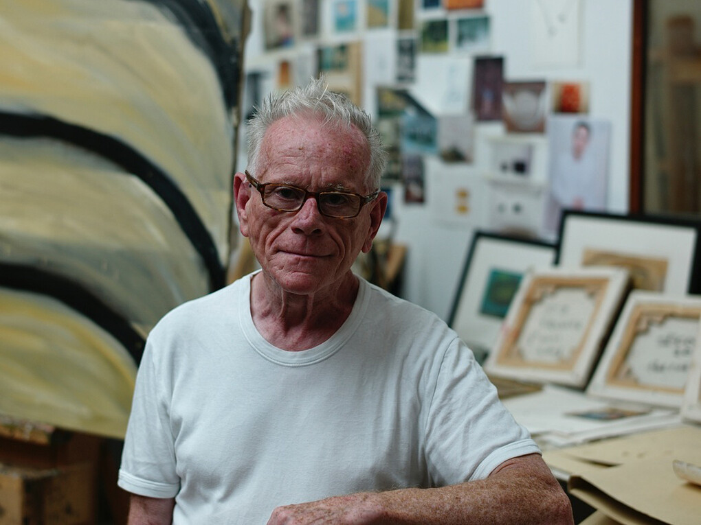 Patrick Hall in his studio, image courtesy Hillsboro Fine Art, Dublin