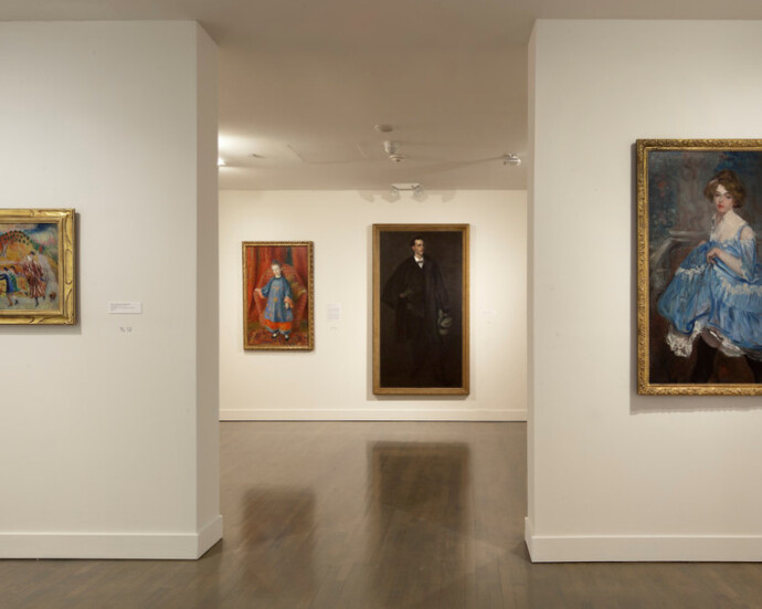 William J. Glackens, Exhibition view. Courtesy of NSU Art Museum