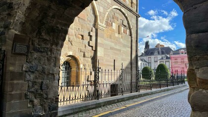 Maastricht, the Netherlands, features charming urban architecture with cobblestone streets, historic buildings, and a timeless European atmosphere