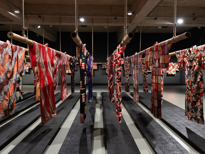 Muster der moderne, ausstellungsansicht. Mit freundlicher genehmigung des Museum für angewandte Kunst