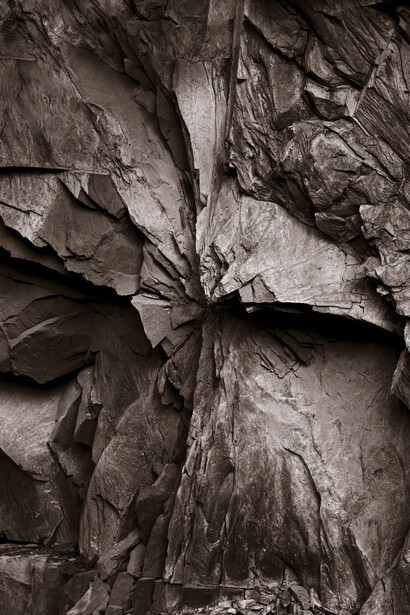 Linda Connor, Once the ocean floor, series #90, Ladakh, India (detail), 2013. Courtesy of Haines Gallery