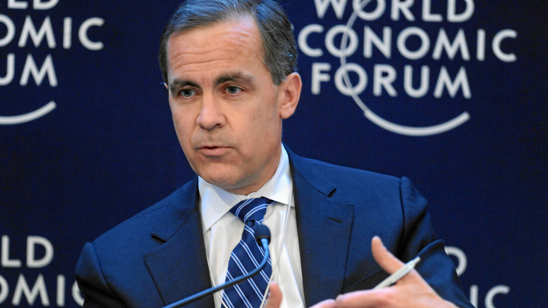Mark Carney at the annual meeting of the World Economic Forum at the congress center in Davos, Switzerland
