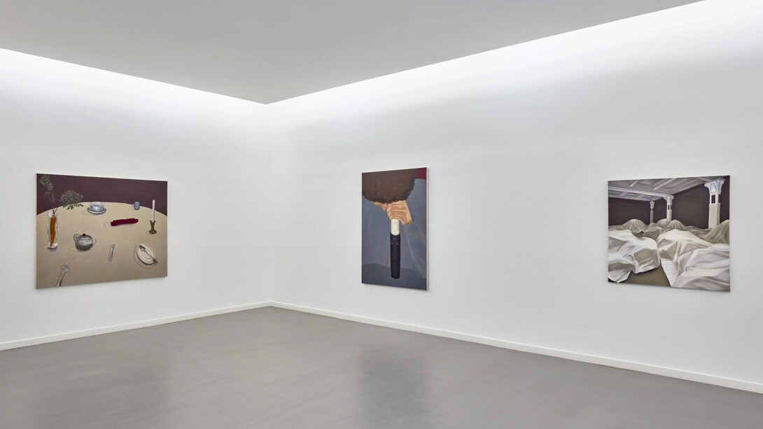 Lyn Liu, H-dropping, exhibition view. Courtesy of Kasmin Gallery