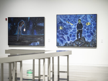 Stories of the northwest. Four decades of Duan Zhengqu's painting, exhibition view. Courtesy of Tsinghua University Art Museum