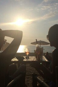 The beach at sunset seem from Pangea