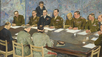 Lucien Jonas, Firma de la capitulación alemana del 7 de mayo de 1945 en Reims, 1946. Hace ochenta años, con la rendición de Alemania en mayo y de Japón en septiembre de 1945, terminó oficialmente la Segunda Guerra Mundial, el conflicto más sangriento de la historia
