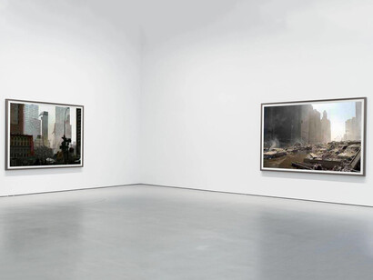 Thomas Ruff, Jpegs ny, exhibition view. Courtesy of David Zwirner Gallery