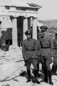 Nazi officers on Acropolis, 1941